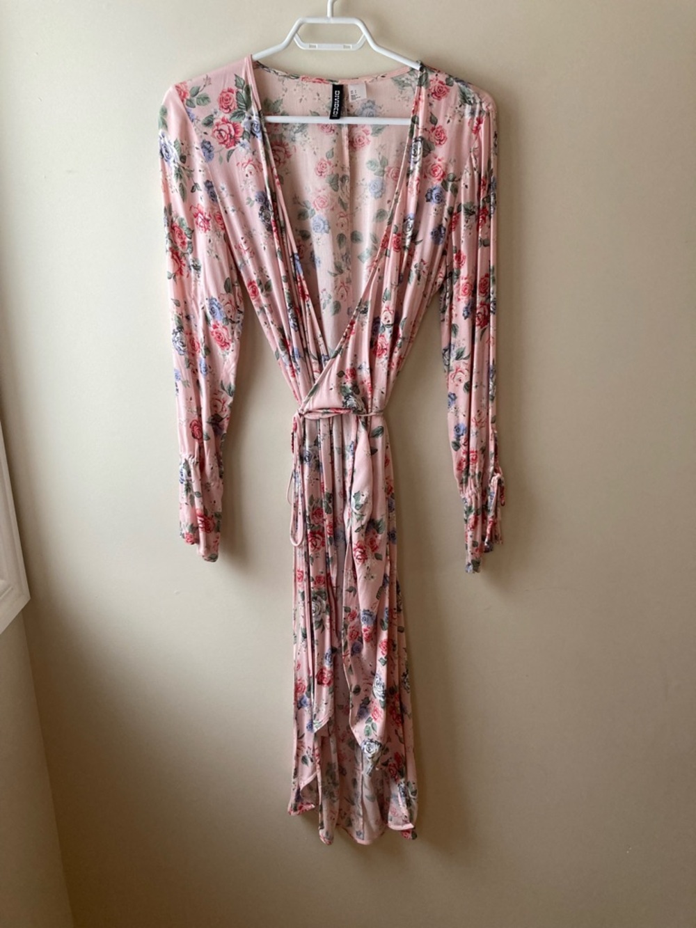 H&M Pink Floral Wrap Dress